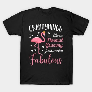 Grammymingo Pink Flamingo Mothers Day Gift T-Shirt